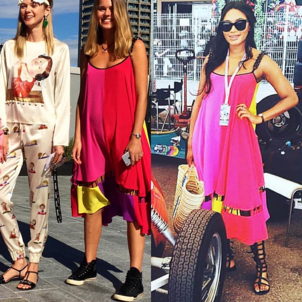 Anna K Color-block Dress